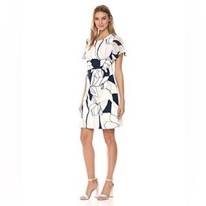 Ivanka Trump Georgette Crepe Scuba Dress